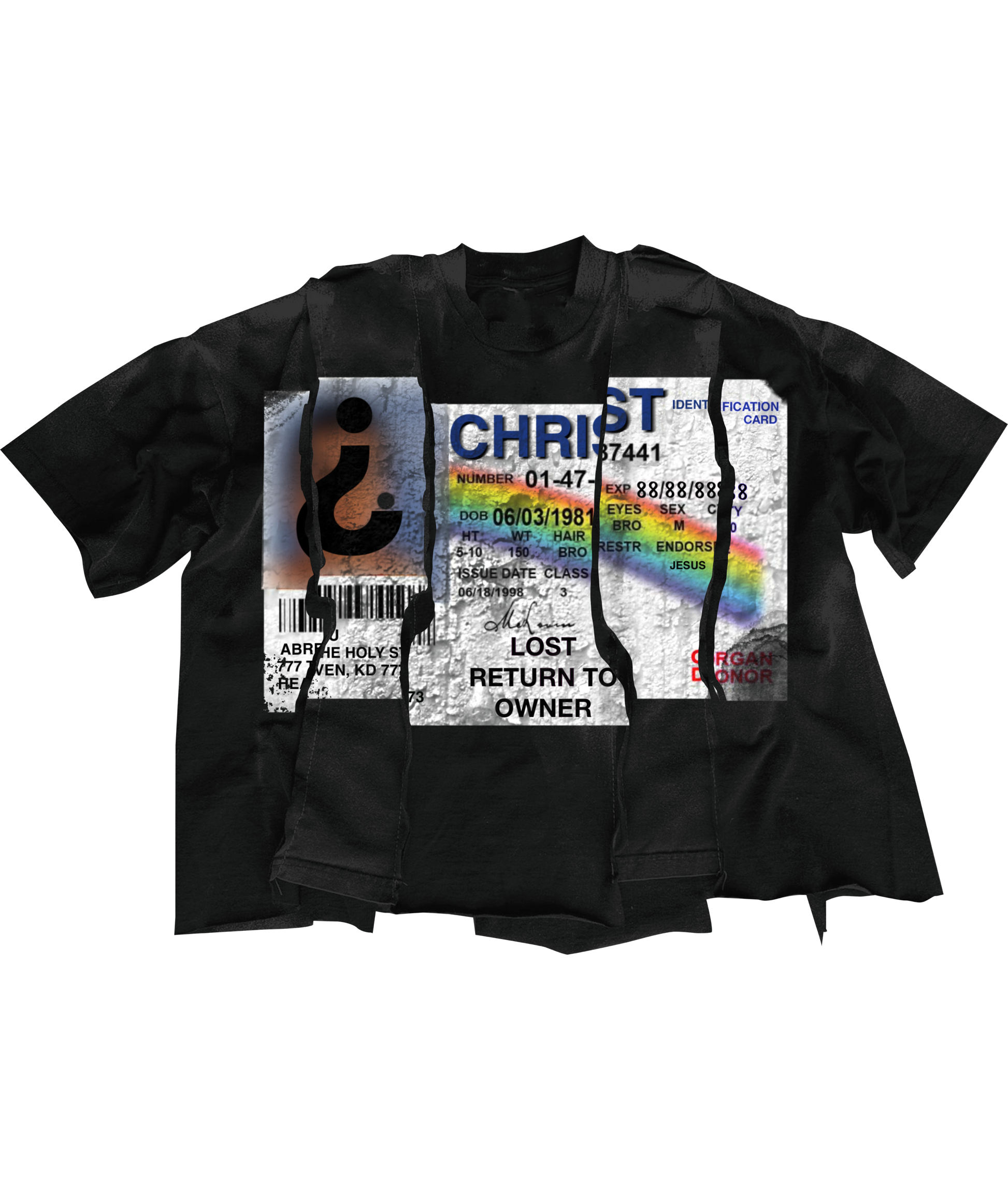 BLACK “FYID” TEE