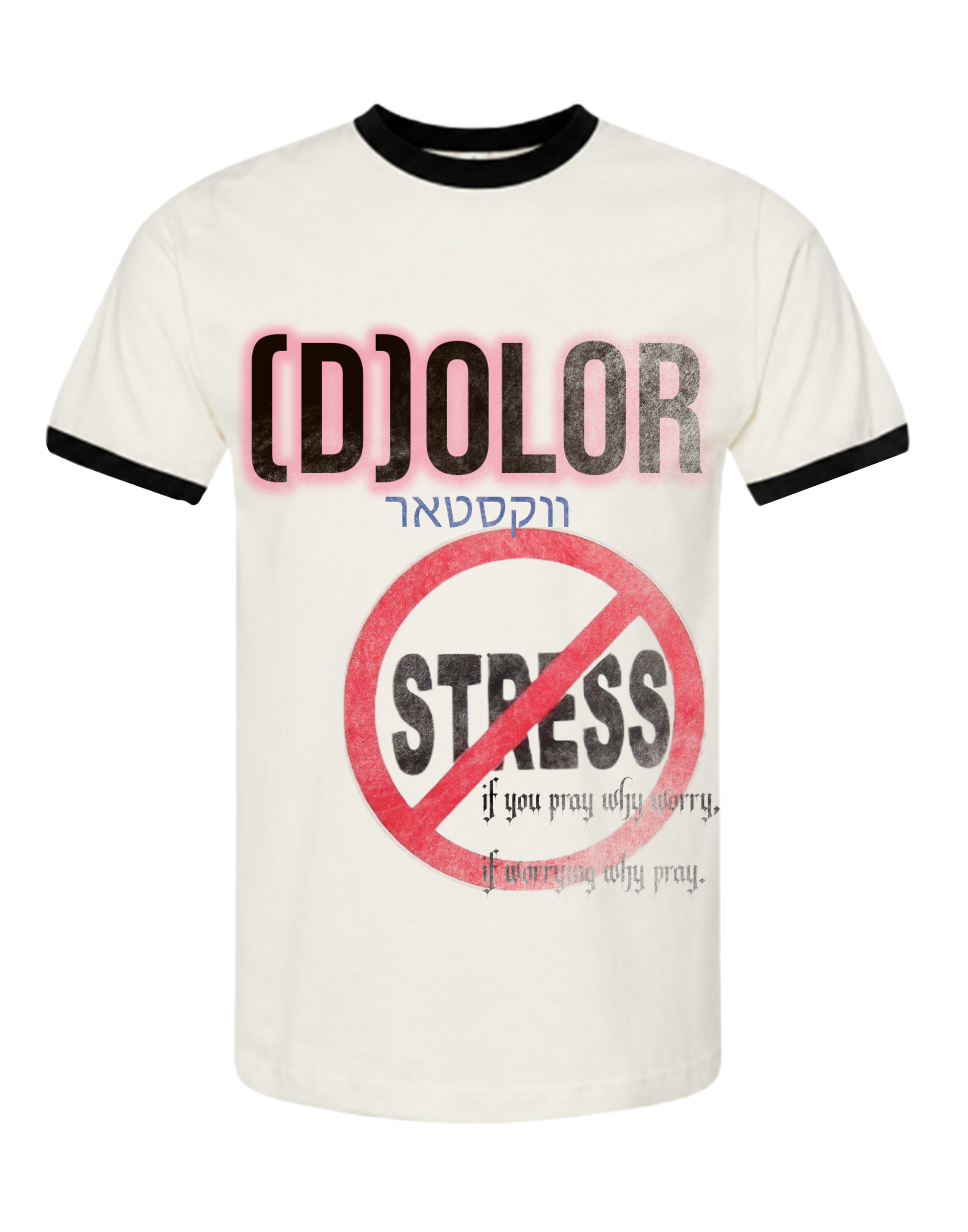 Black Dolor x Wockstarr “Pray Don’t Worry” Ringer Tee