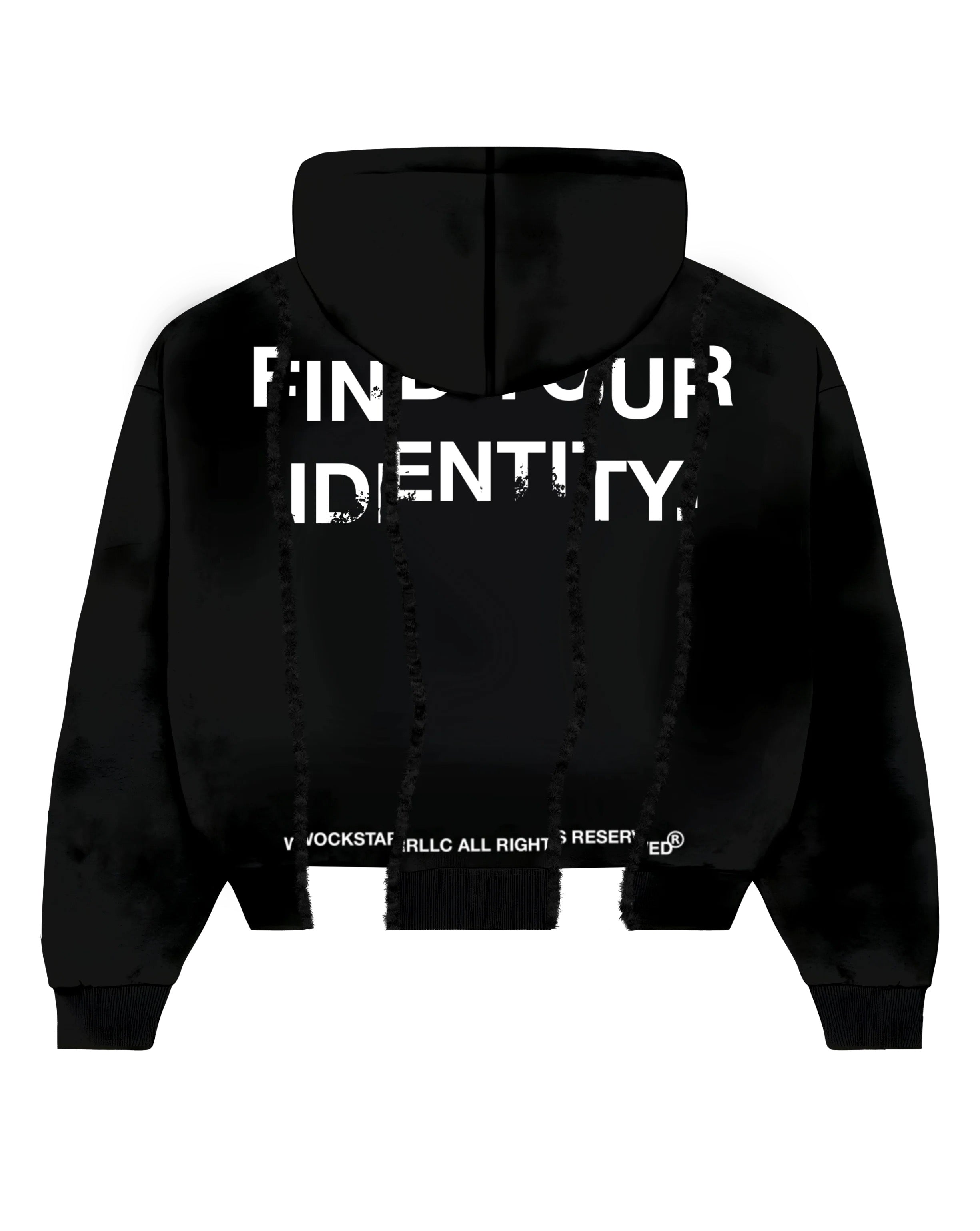 BLACK “FYID” ZIP UP